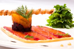 Gravlax De Saumon a Betterave