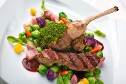 Lamb prepared three ways