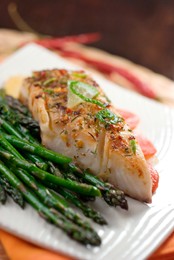 Fish and Asparagus