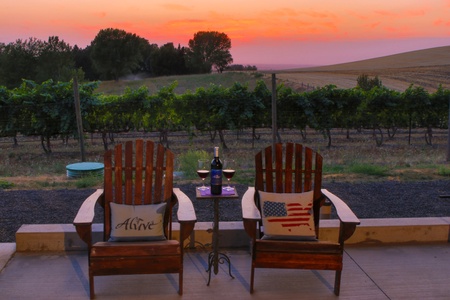 Aluvé - Wine at Sunset