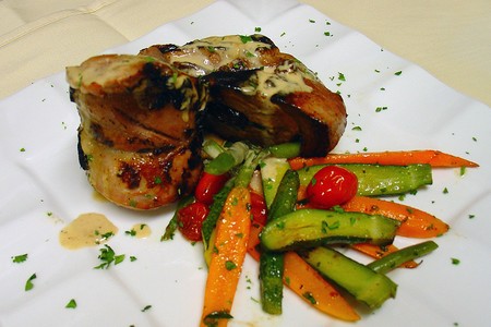 French Pastry Café - Pork Filet Mignon with prunes and beer reduction