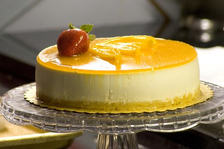 French Pastry Café - Mango Cheesecake