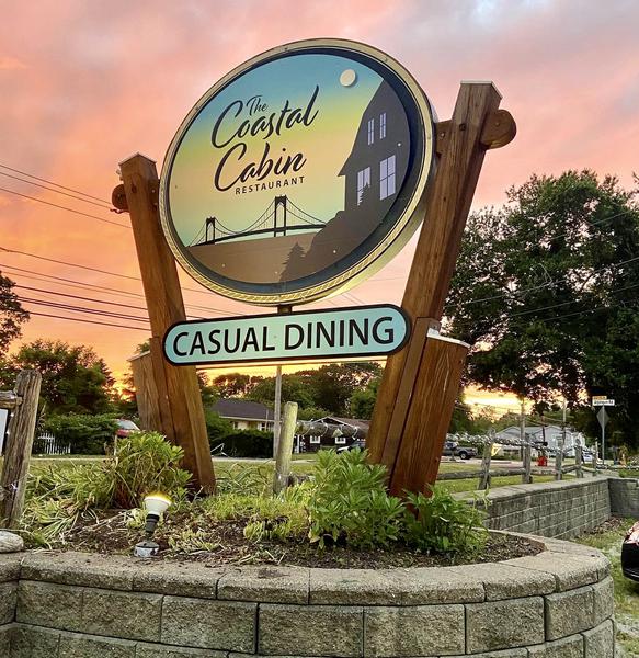 The Coastal Cabin - Restaurant Logo Sign