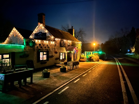 The Farmer's Boy Longhope - The Farmer's Boy Inn Pub - Exterior Night View