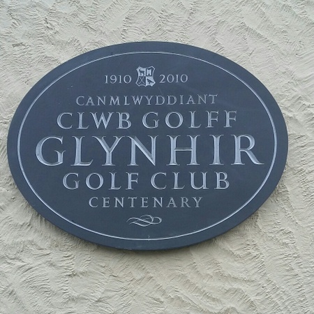 Glynhir Golf Club - Plaque
