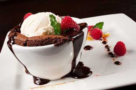 Firefly Restaurant and Bar - Chili Chocolate Cake with Hazelnut Gelato