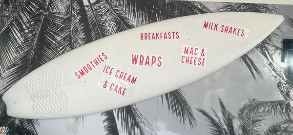 Surf ‘n’ Fries Cafe in Thatcham - Surf board