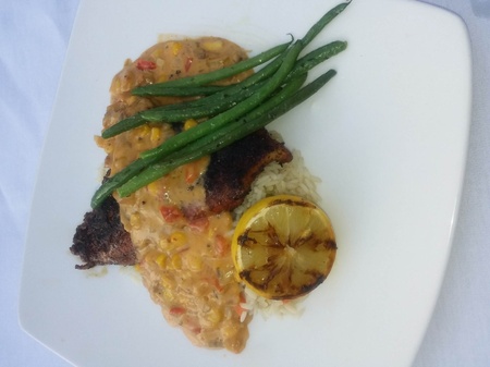 The Overlook Restaurant at Canyon of the Eagles - Blackened Catfish