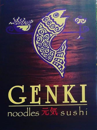 Genki Noodles & Sushi - Sign