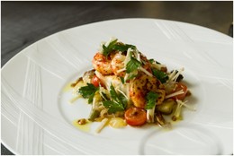 Line Caught Mediterranean Loup De Mer Prawns Recipe By Twist By Pierre Gagnaire