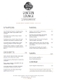 Kingswood Golf and Country Club - Menu