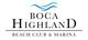 Boca Highland Beach Club & Marina - Umbrellas - Logo small white background