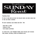 The Bold Forester - Sunday Roast